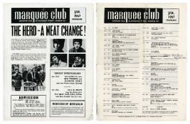 Jimi Hendrix Experience 1967 Marquee Club London Debut Handbill (UK)