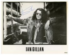 Ian Gillan Signed Promotional Photograph & Additional Items (UK)