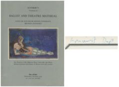 Freddie Mercury Owned 1979 Sotheby's Ballet & Theatre Material Catalogue With Handwritten Note (UK)