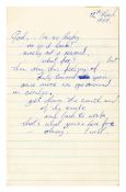 Peter Green 1969 Handwritten Prose (UK)