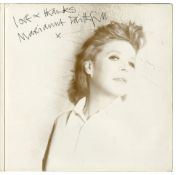 Marianne Faithfull Autographed Strange Weather LP Sleeve (UK)