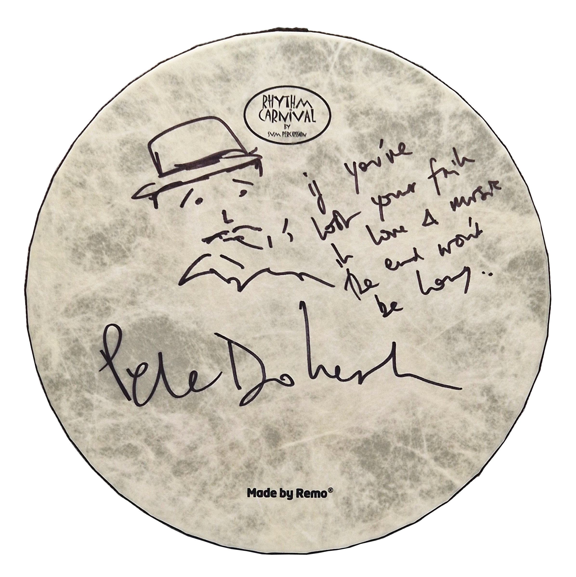 Pete Doherty Signed Remo Drum (UK)