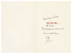 Elton John Signed Christmas Card (UK)