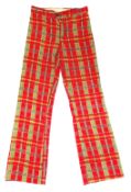 Marc Bolan Owned & Worn Tartan Trousers (UK)