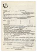 The Jam 1978 Cowbell Agency Performance Contract Signed by John Weller (UK)