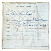 Marc Bolan 1972 Interview Tape (UK)