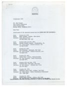 Eric Clapton 1970 Derek & Dominos Proposed Tour Letter (USA)
