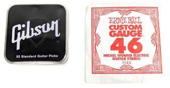 Ed Sheeran Owned Gibson Guitar Picks & Ernie Ball Guitar String (UK)