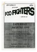Foo Fighters 1995 King's College Concert Poster, Ticket Stub & Photographs With Negatives (UK)