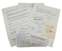 George Harrison To Do Notes For George Robb Friar Park (UK)