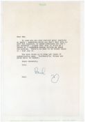 Paul McCartney Hand Signed Letter on Apple Headed Notepaper 1968 (UK)