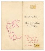 John Lennon 1968 Handwritten & Signed Birthday Card In Mailing Envelope Lizzie Bravo Collection (UK)