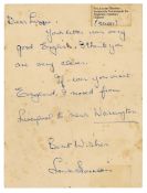 George Harrison’s Mother Louise Harrison 1960s Handwritten Letter Lizzie Bravo Collection (UK)