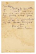 George Harrison’s Mother Louise Harrison 1960s Handwritten Letter Lizzie Bravo Collection (UK)