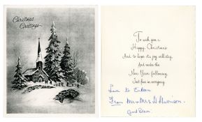 Louise Harrison Handwritten Christmas Card (UK)