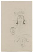 Paul McCartney 1950s Rock n' Roll Art Book Sketches (UK)