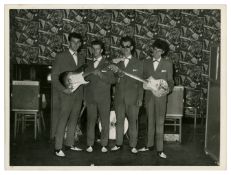 Johnny Guitar Signed Rory Storm & The Hurricanes Butlin’s Pwllheli Vintage Photograph (UK)