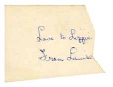 George Harrison’s Mother Louise Harrison Signature 1967 Lizzie Bravo Collection (UK)