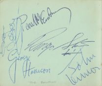 Neil Aspinall Complete Set Of Beatles Signatures (UK)