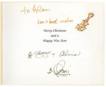 George Harrison Handwritten Christmas/New Year Card 1999 (UK)
