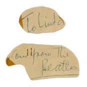 Paul McCartney Handwriting Autograph Book Pages (UK)