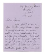 Angie McCartney Paul’s Stepmother Handwritten Letter to Howie Casie (UK)