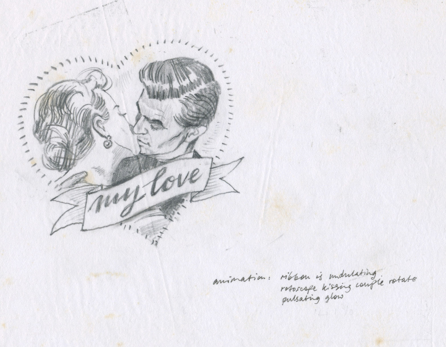 Paul McCartney My Love Original Hand Drawn Artwork (UK) - Image 2 of 3