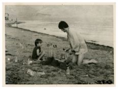 Paul McCartney And Julian Lennon On The Beach At Itea Greece Original Photograph (UK)