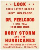 Rory Storm And The Hurricanes Dr Feelgood 1963 Promotional Poster (UK)
