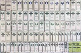 Large quantity (90+) of London Transport POCKET MAPS for Country Buses and for Green Line Coaches.