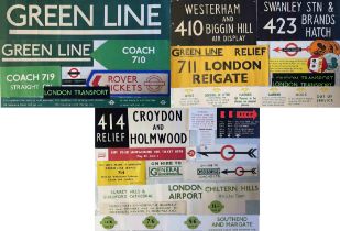 Large quantity (c50) of 1930s onwards mainly London Transport POSTERS & STICKERS. A wide-ranging