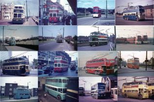 Very large quantity (220+) of 35mm COLOUR SLIDES of trolleybuses from a variety of UK systems.