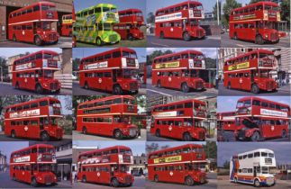 Very large quantity (c300) of Kodachrome 35mm original COLOUR SLIDES of Routemaster buses taken 1982
