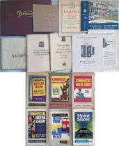 Box of mixed transport ephemera (20+ items) comprising MANUFACTURER BROCHURES from Plaxton,