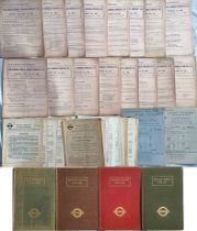 Bundle (100+ items) of London Transport and predecessors official material comprising 15+ early