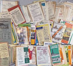 Very large quantity (nearly 500) of mainly 1950s-70s bus & coach TIMETABLE LEAFLETS from a wide