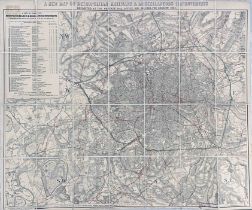 1863 MAP of Metropolitan Railways & Misc Improvements prepared for the 1864 Parliamentary Session