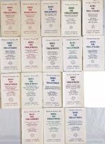 Set of 17 London Transport 'Buses for Trolleybuses' TIMETABLE LEAFLETS for all 14 stages of the