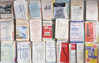 Very large quantity (650+) of COACH & EXPRESS SERVICE etc LEAFLETS sorted into years from 1951 to