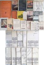 Bundle (33 items) of London tramway material comprising 21 x LCC Tramways c1911-1930s GUIDEBOOKS,