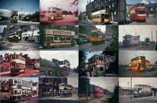 Very large quantity (c340) of 35mm COLOUR SLIDES of trams from a very wide range of UK systems,