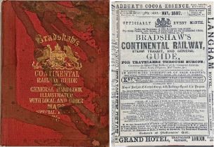 1887 Bradshaw's CONTINENTAL RAILWAY GUIDE, an original copy of the May 1887 issue. Indulge your