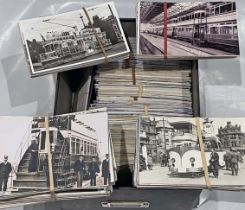 From the David Harvey Photographic Archive: a box of approx 1,100 b&w & colour, postcard-size