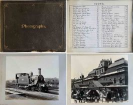 c1906 North London Railway PHOTO ALBUM, probably an official company archive, containing 50 large