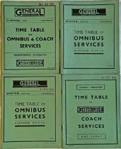 Selection (4) of 1930s London General Country Services/London Transport TIMETABLE BOOKLETS