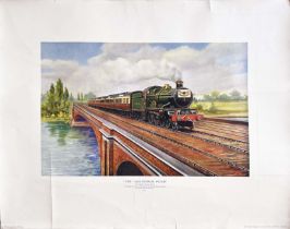 1934 Great Western Railway PUBLICITY PRINT "The Cheltenham Flyer - The World's fastest train - in