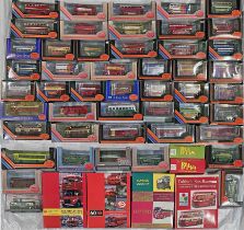 Large quantity (48 + 4) of 1/76-scale MODEL BUSES and BOX SETS, mostly EFE plus a few OOC & Britbus,