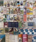 Large quantity (50+) of 1930s onwards railway HOLIDAY BROCHURES & GUIDES plus some timetables, books