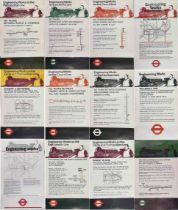 Large quantity (33) of 1970s/80s London Underground double-royal size POSTERS for Engineering Works.
