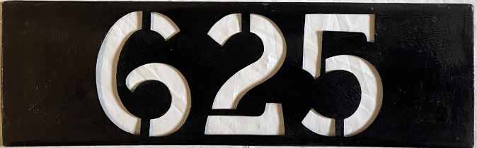 London Transport TROLLEYBUS ROUTE STENCIL PLATE for the 625 which ran from Woodford to Winchmore